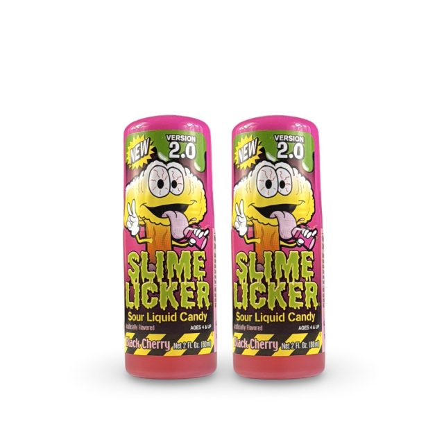 Sour Candy 2-Pack Full Size Black Cherry Slime Lickers