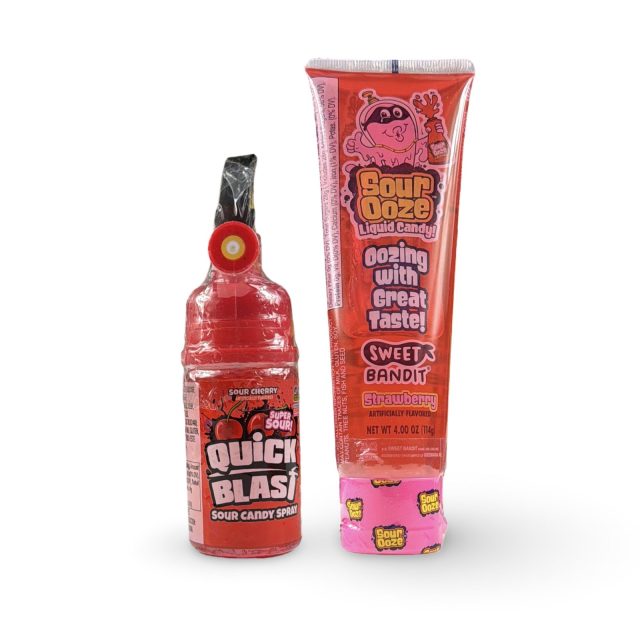 Sour Candy 2-Pack Variety | Build Your Own Assortment, Strawberry and Cherry  Quick Blast and Sour Ooze