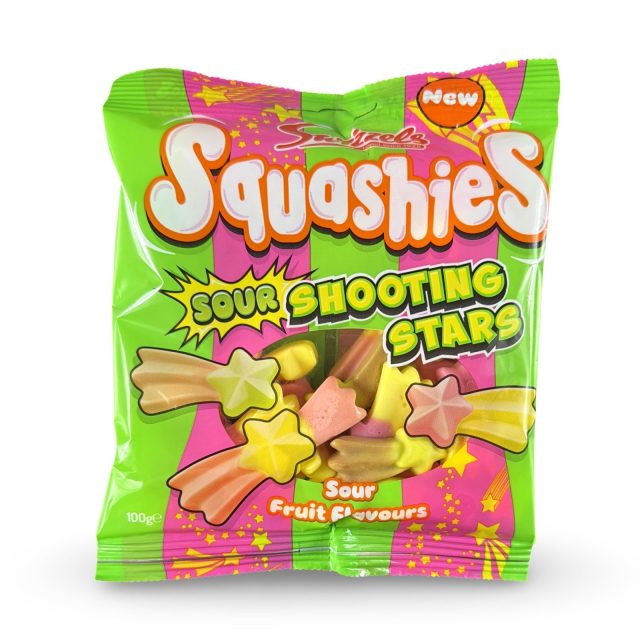 Swizzels Squashies Drumstick Imported Candy – 100 g Bag | Sour Shooting Stars