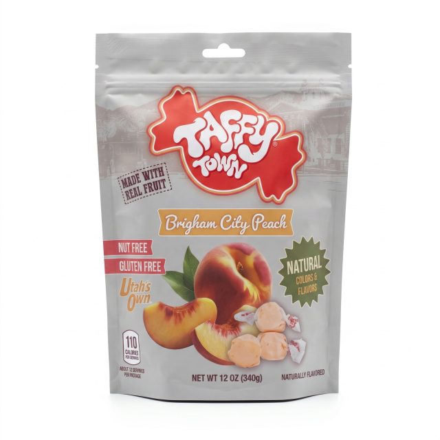 Taffy Town Limited Edition Utah Taffy 12 oz | Brigham City Peach