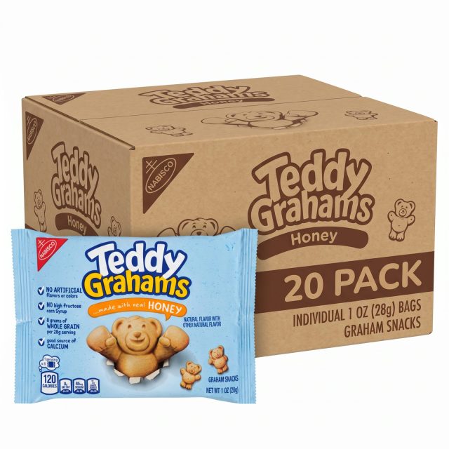 Teddy Grahams Honey Graham Snacks | 20 pack