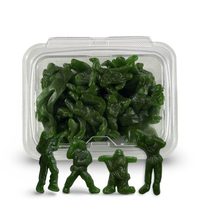 Toy Army Soldier Gummies 1 lb Tub, Classic Green (Apple)