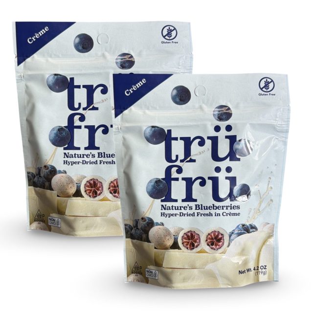 Tru Fru Chocolate & Creme Covered Real Fruit – 2 Pack (3.4 oz Each) | Blueberries In Crème