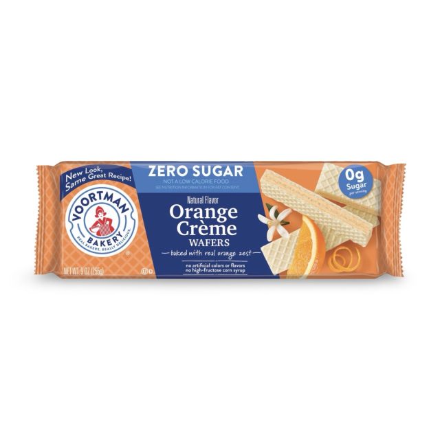 Voortman Sugar Free Wafers & Cookies – 3 Packs Per Order | Orange Wafers