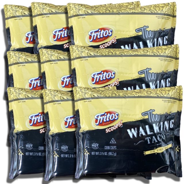 Walking Taco Kits Corn Chip Scoops   3.5 Oz Bags | Value Pack of 9