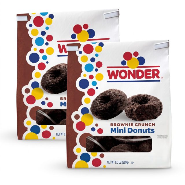 Wonder Mini Donuts, 10 oz Bags | Brownie Crunch (2 Bags)