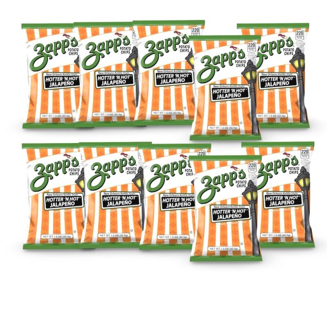 Zapp's Potato Chips 10 Pack – 1.5 oz Bags | Jalapeno