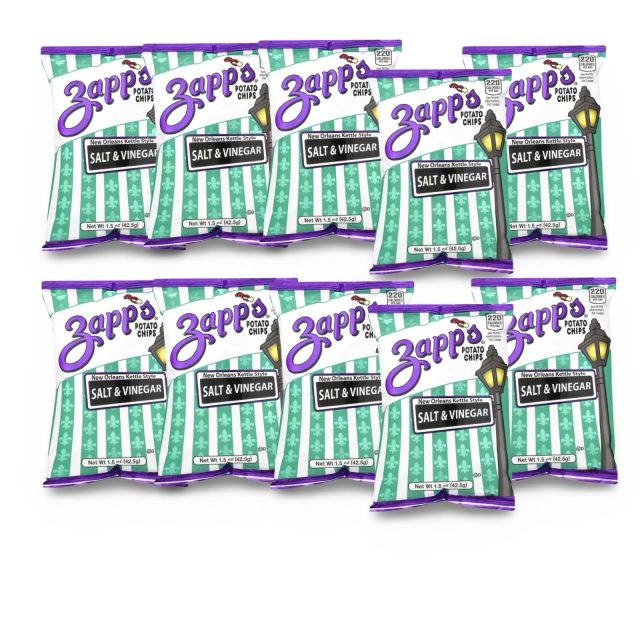 Zapp's Potato Chips 10 Pack – 1.5 oz Bags | Salt & Vinegar